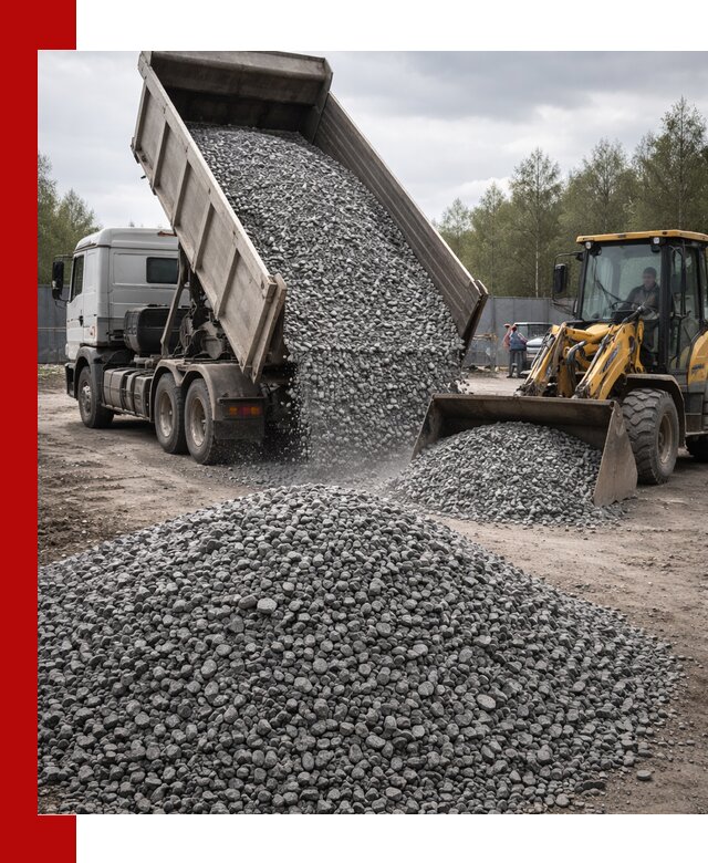 Доставка и продажа щебня гранитного в Пушкино