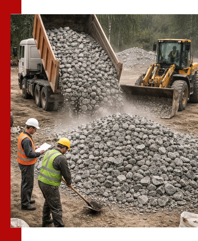 Гранитный щебень фракция 70-150 доставка в Пушкино