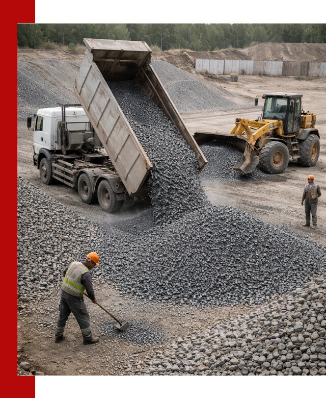 Щебень габбро-диабаз фр. 5-20 с доставкой в Пушкино