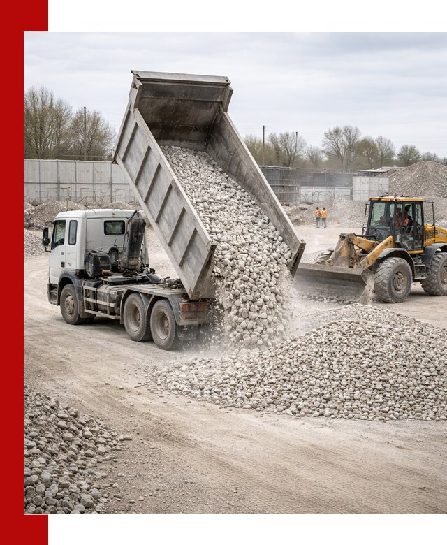 Доставка и продажа известнякового щебня в Пушкино
