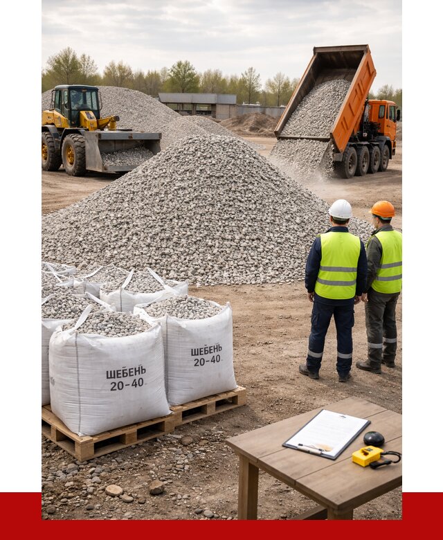 Известняковый щебень 20-40 в Пушкино от 2178 р. ПРОНЕРУДПшк