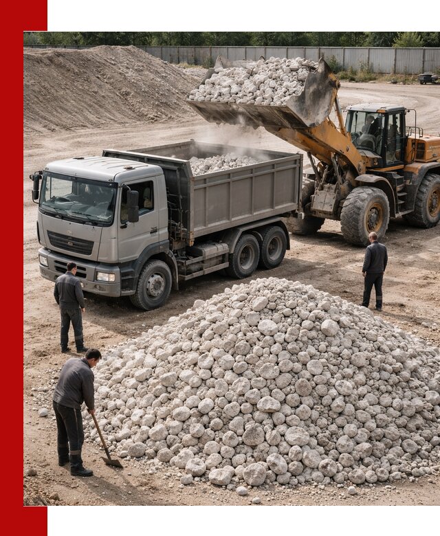 Известняковый щебень фракция 70–150 с доставкой в Пушкино