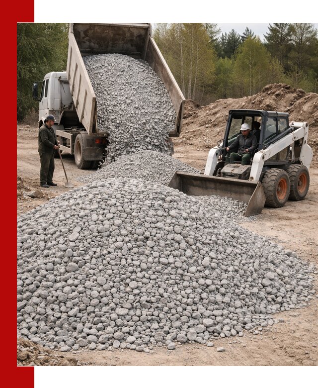 Доставка доломитового щебня в Пушкино напрямую от карьера