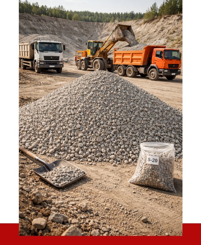Доломитовый щебень фр. 5-20 в Пушкино от 4357 р. | ПРОНЕРУДПшк