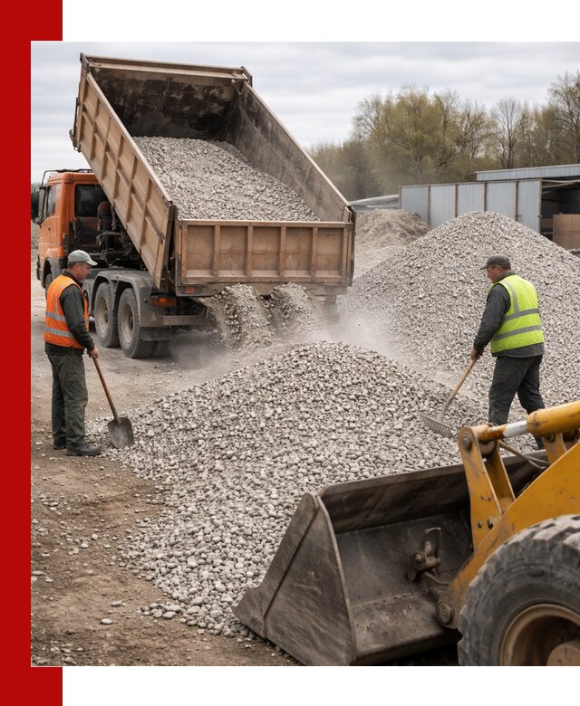 Доломитовый щебень фракции 5-20 с доставкой в Пушкино