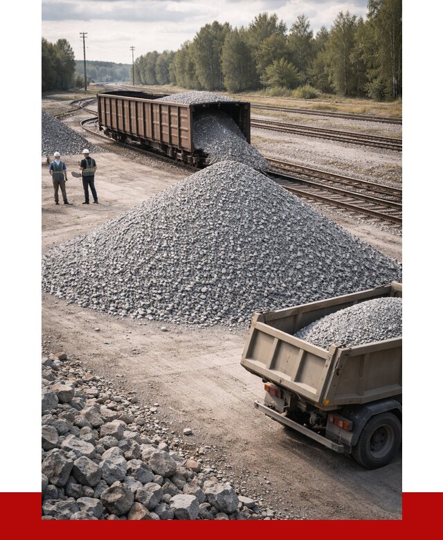 Железнодорожный щебень 20-60 в Пушкино от 1763 р. | ПРОНЕРУДПшк