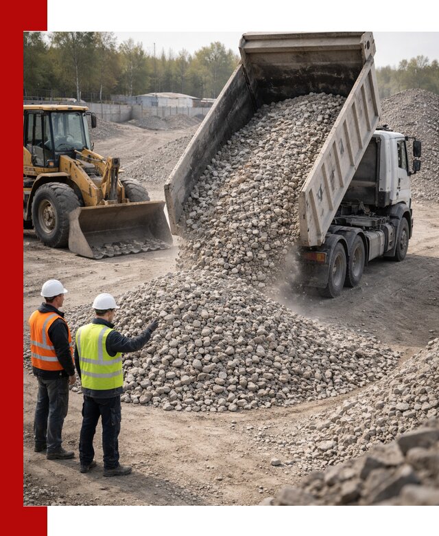 Вторичный щебень фракция 40–70 доставка в Пушкино