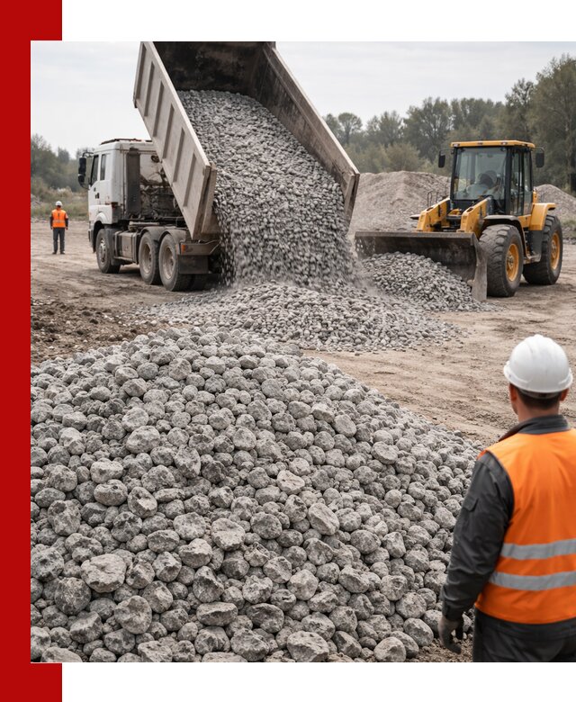 Доставка бетонного щебня фракции 20-40 в Пушкино