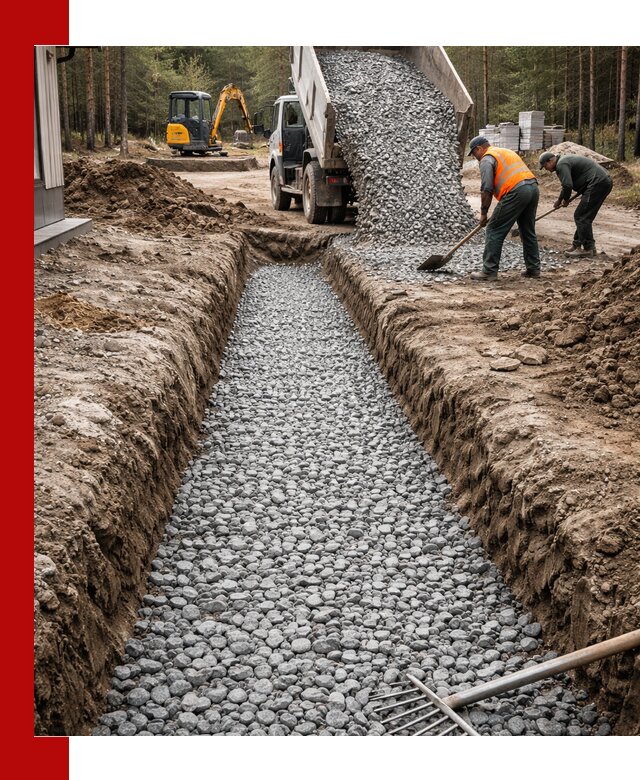 Щебень для дренажа с доставкой в Пушкино высокого качества