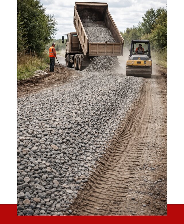 Щебень для отсыпки дороги в Пушкино от 2801 р. ПРОНЕРУДПшк