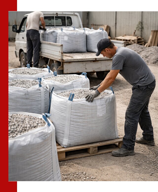 Доставка щебня в мешках по выгодным ценам в Пушкино