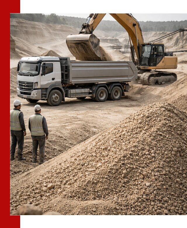 Карьерный крупнозернистый песок с доставкой в Пушкино