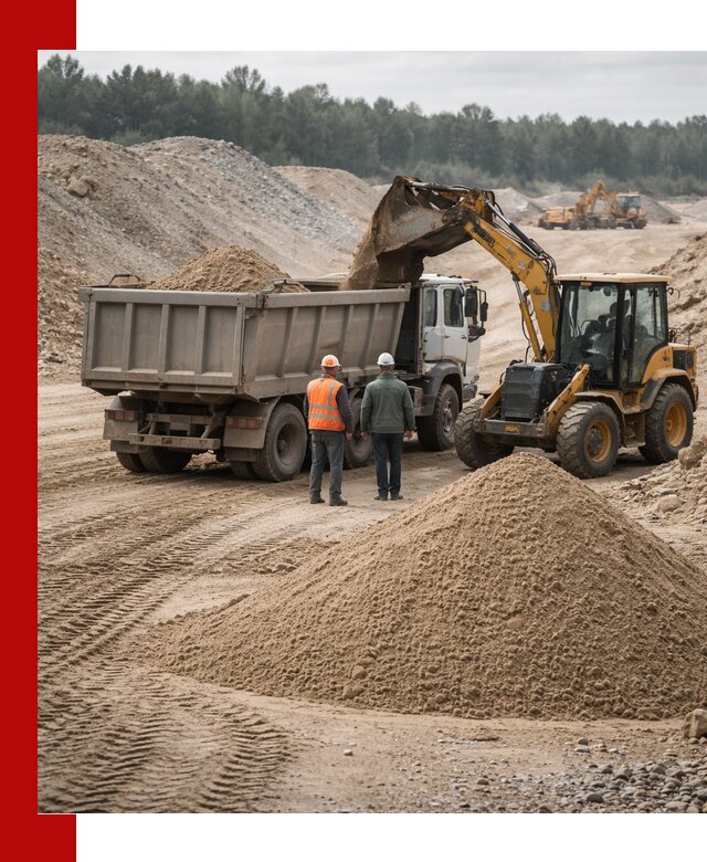 Карьерный среднезернистый песок с доставкой в Пушкино