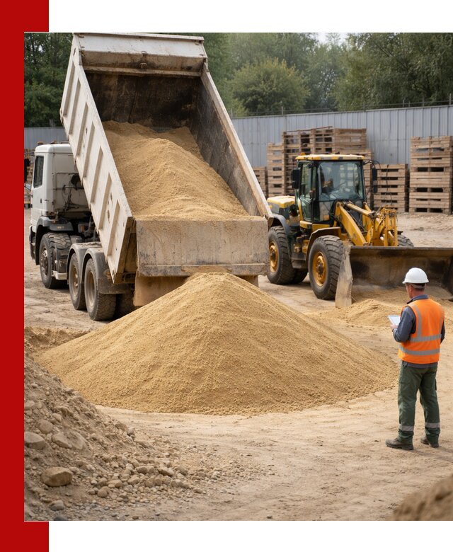 Доставка карьерного мелкозернистого песка в Пушкино