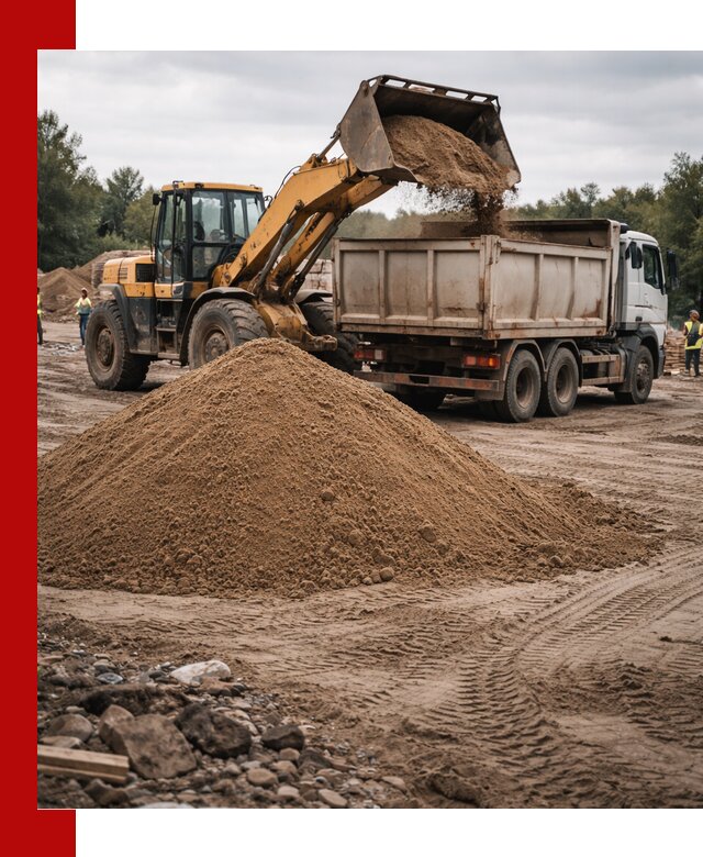 Доставка речного песка навалом в Пушкино быстро и выгодно