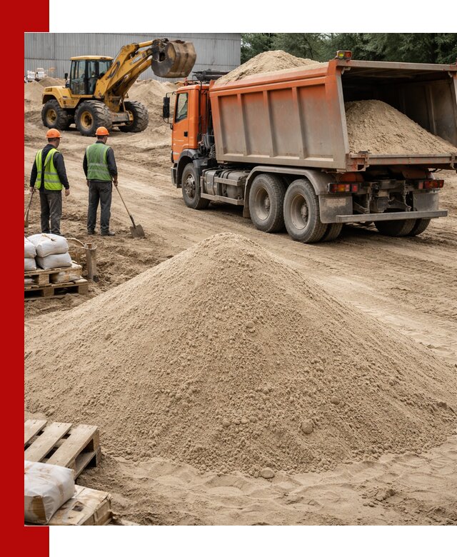 Доставка и продажа мытого речного песка в Пушкино