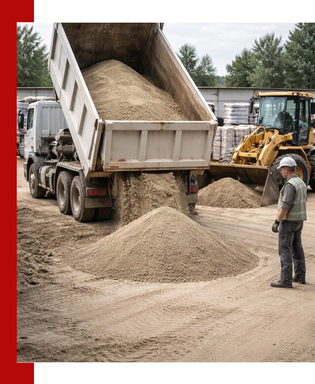 Поставка и доставка песка для бетона в Пушкино
