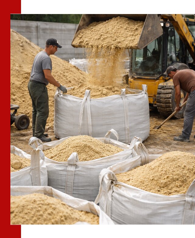 Поставка качественного песка для кладки в Пушкино