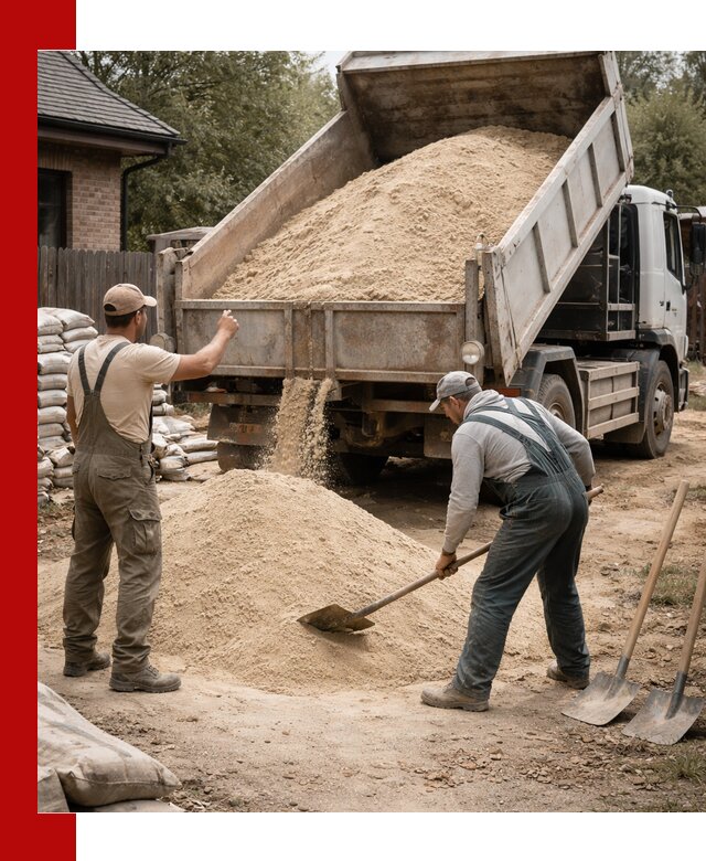 Песок для штукатурки с доставкой в Пушкино качественный и чистый