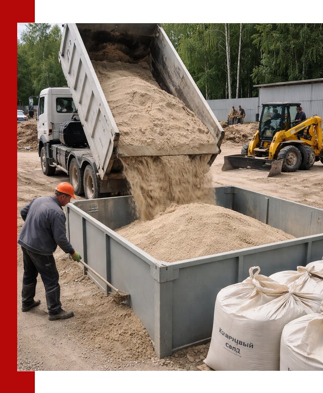 Кварцевый песок для фильтра в Пушкино — доставка и качество