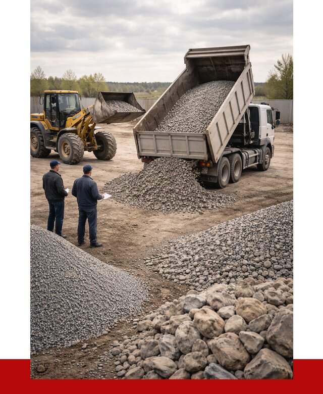 Гравий и камень с доставкой в Пушкино от 4357 р. - ПРОНЕРУДПшк