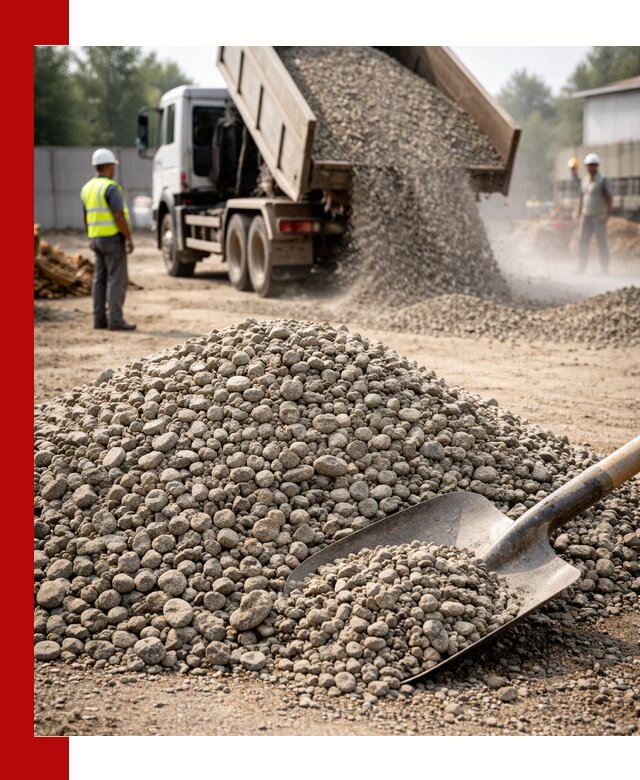 Доставка гравия фракции 20-40 в Пушкино с самосвалами