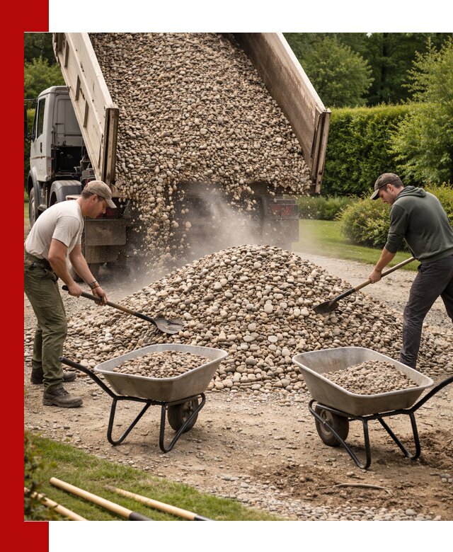 Доставка и продажа декоративной гальки в Пушкино