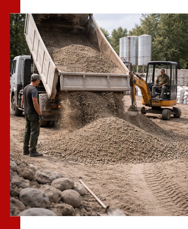 Доставка ПГС С3 в Пушкино самосвалами и миксерами