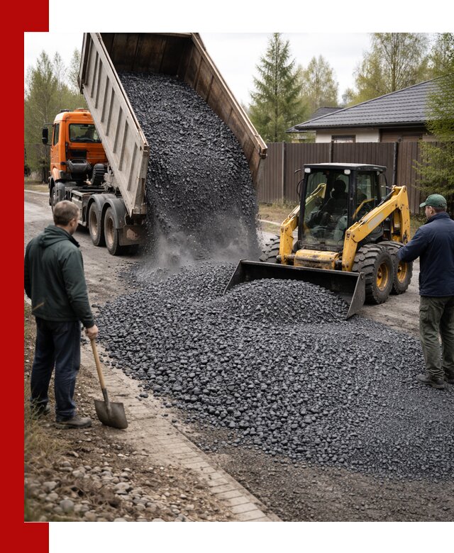 Крошка габбро с доставкой в Пушкино для строительных работ