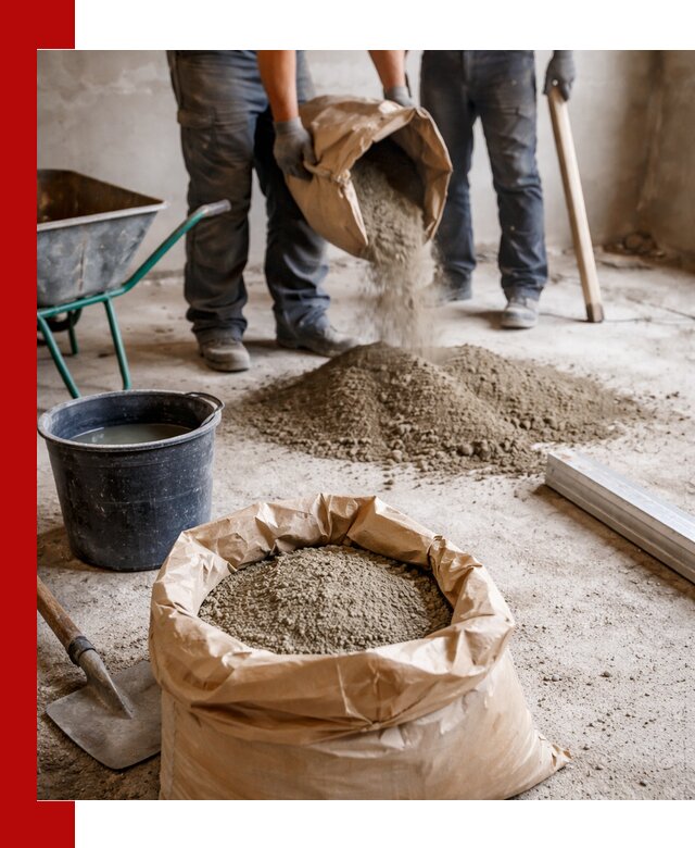 Доставка сухой смеси для стяжки в Пушкино