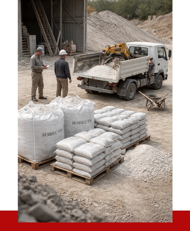 Известь строительная в Пушкино с доставкой от 4357 р. | ПРОНЕРУДПшк