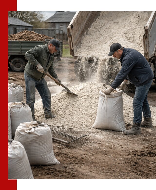 Доставка извести пушонки в Пушкино оптом и мелким оптом