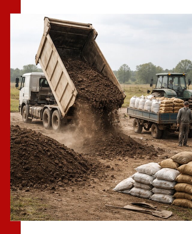 Доставка грунта и удобрений оптом в Пушкино для сельхоз и строительства