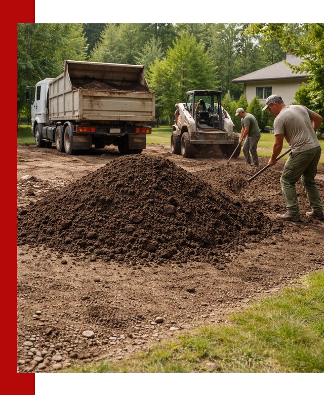 Доставка и укладка грунта для газона в Пушкино