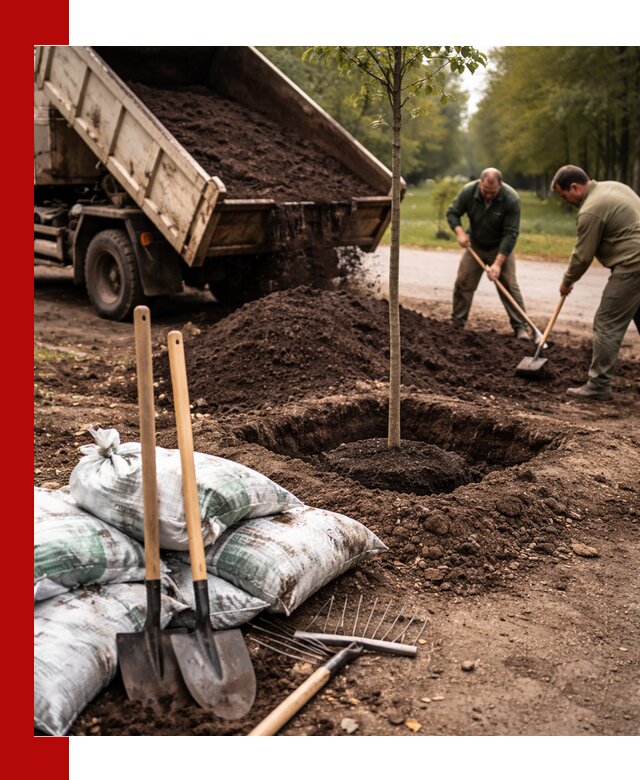 Грунт для посадки деревьев в Пушкино — доставка и подготовка почвы