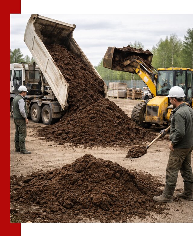 Доставка торфа оптом и в мешках в Пушкино
