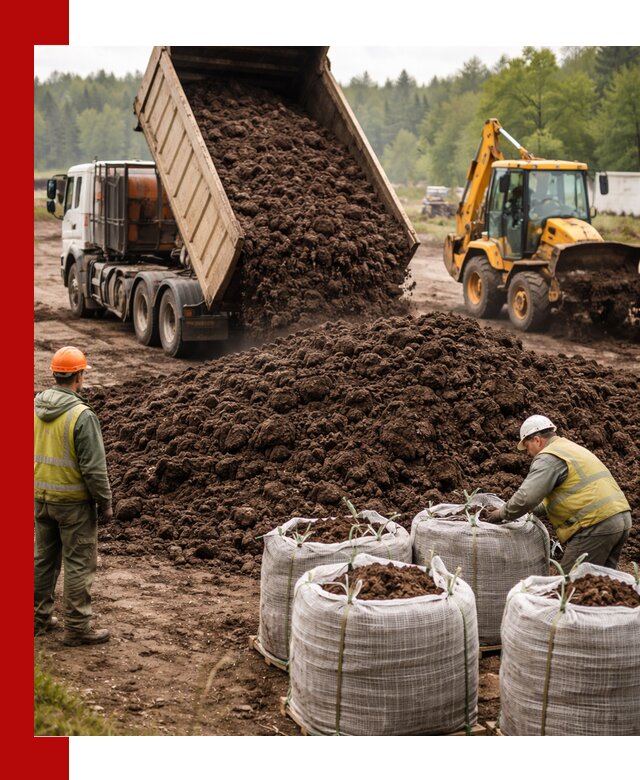 Доставка нейтрального торфа в Пушкино оптом и в розницу