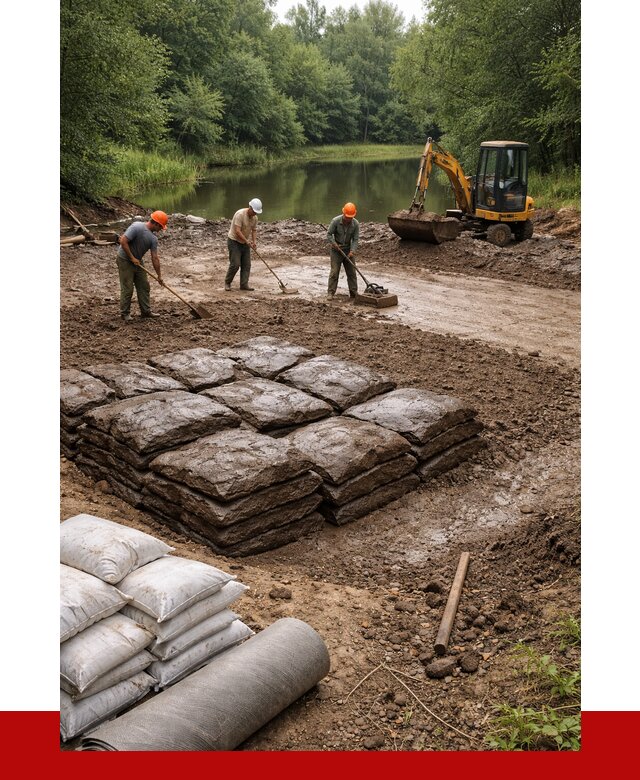 Купить глину для пруда в Пушкино от 4668 р. с доставкой | ПРОНЕРУДПшк