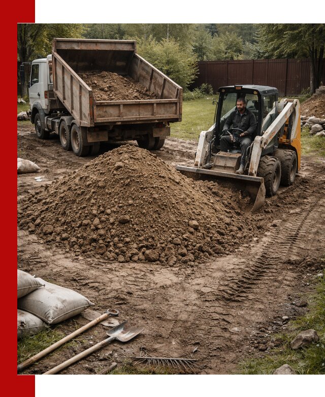 Суглинок для планировки участков в Пушкино с доставкой и выгрузкой