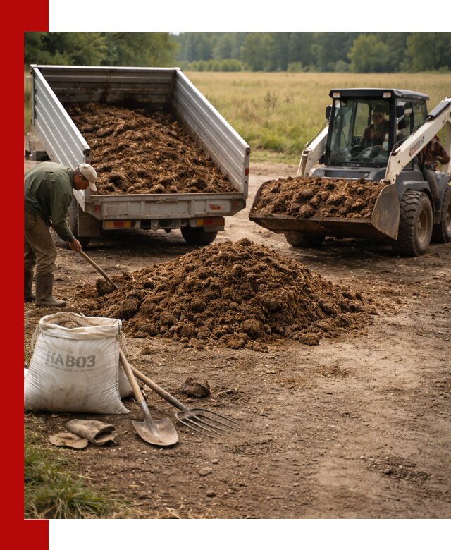 Доставка конского навоза в Пушкино с разгрузкой и доставкой на объект