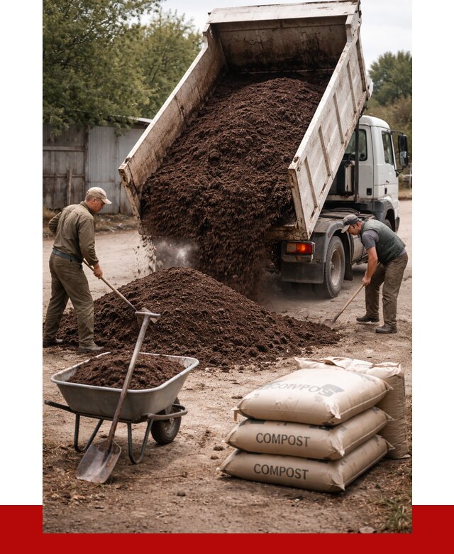 Купить компост в Пушкино от 4357 р. за куб с доставкой | ПРОНЕРУДПшк