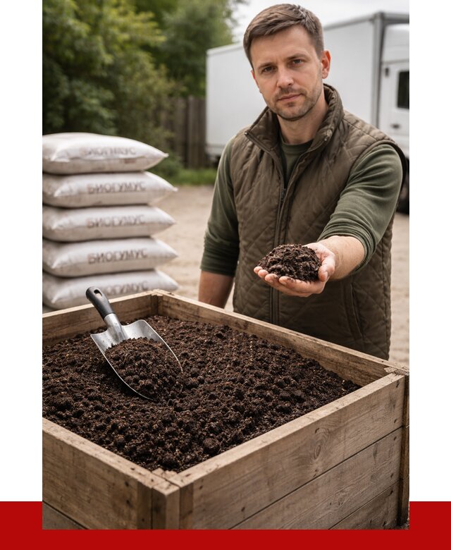 Купить биогумус в Пушкине с доставкой от 8817 р. за куб | ПРОНЕРУДПшк