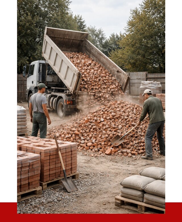 Бой кирпича в Пушкино с доставкой от 4357 руб/куб | ПРОНЕРУДПшк