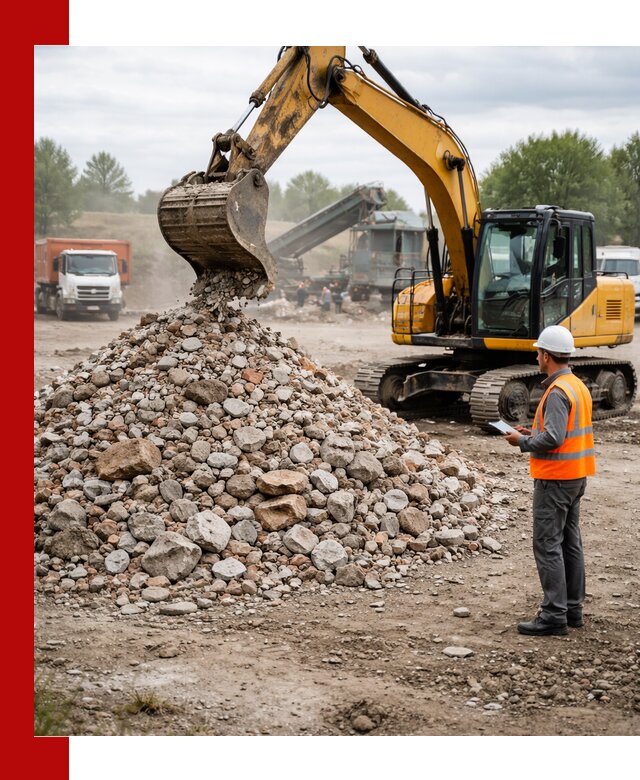 Доставка и вывоз строительного боя в Пушкино