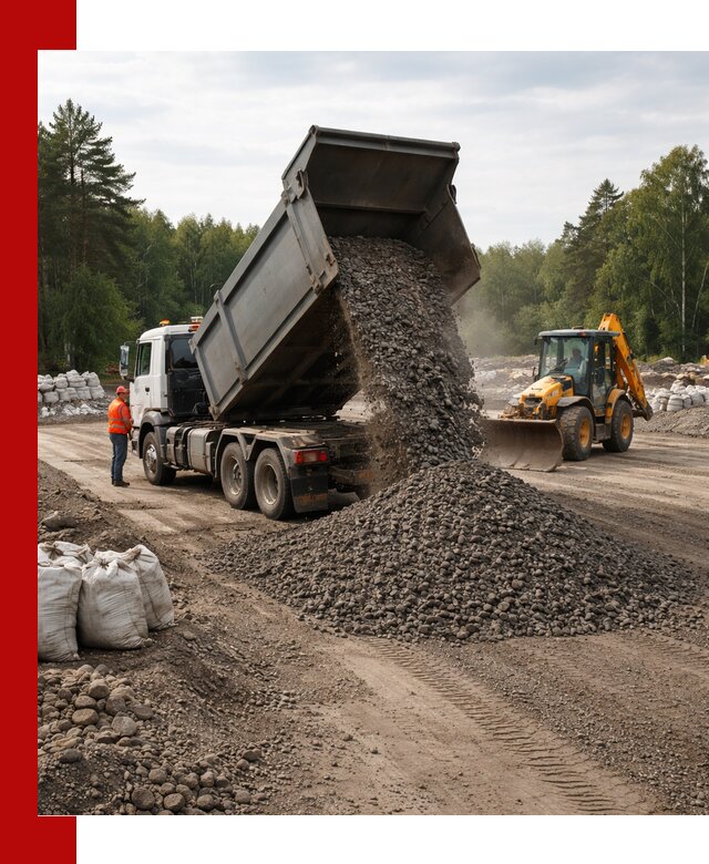 Доставка дробленого асфальта в Пушкино для дорожных работ