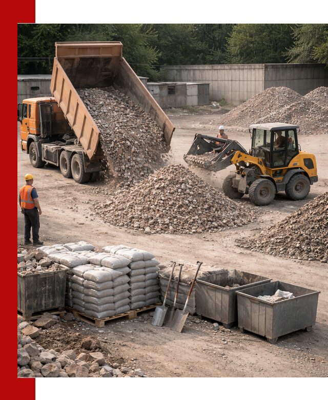 Вторичные материалы для отсыпки в Пушкино — поставка и доставка