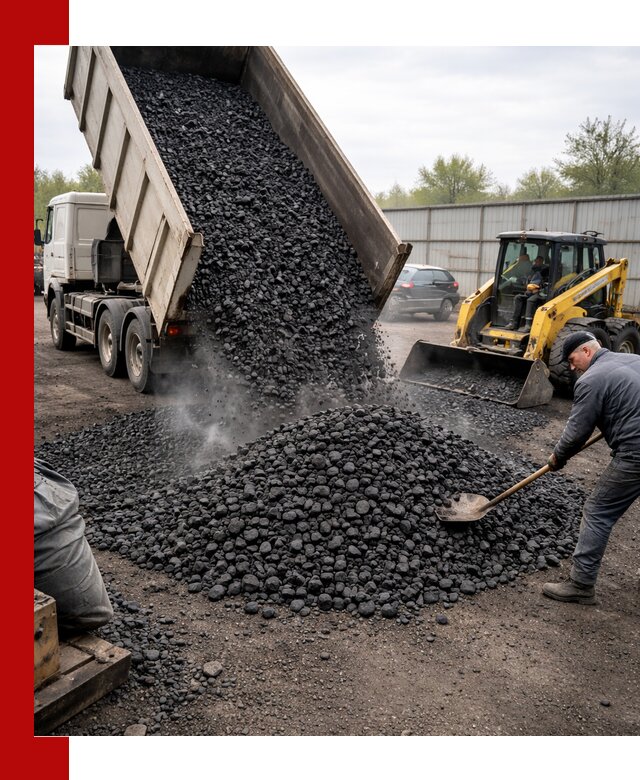 Доставка угля орех в Пушкино оптом и в розницу