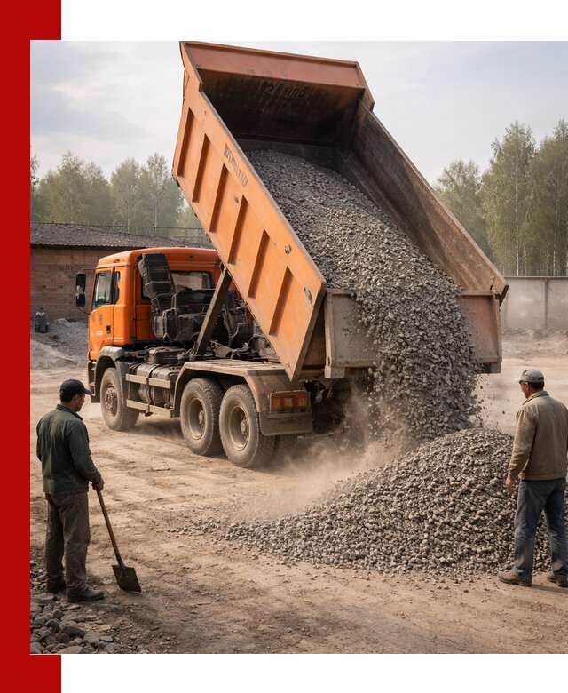 Доставка самосвалом 20 м3 в Пушкино быстро и надежно