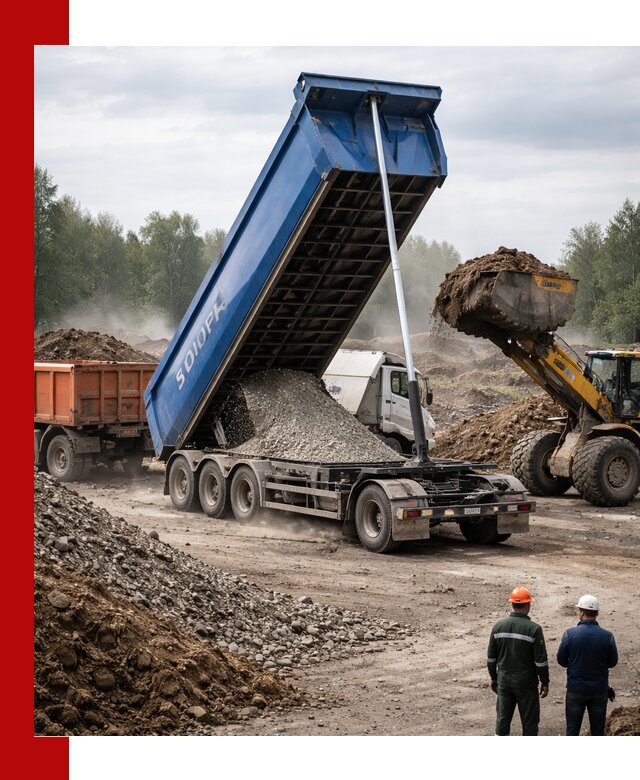 Аренда тонар 40 тонн в Пушкино с доставкой материалов