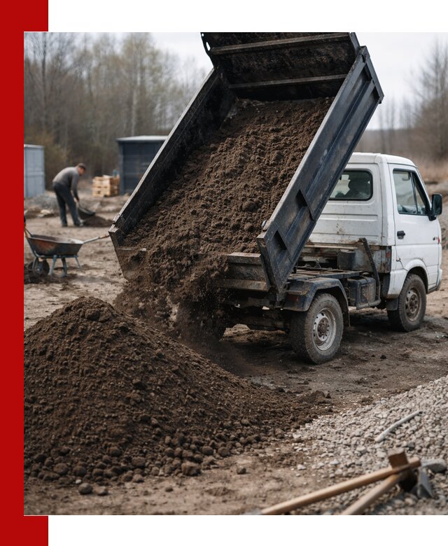 Аренда минисамосвала в Пушкино для доставки сыпучих материалов